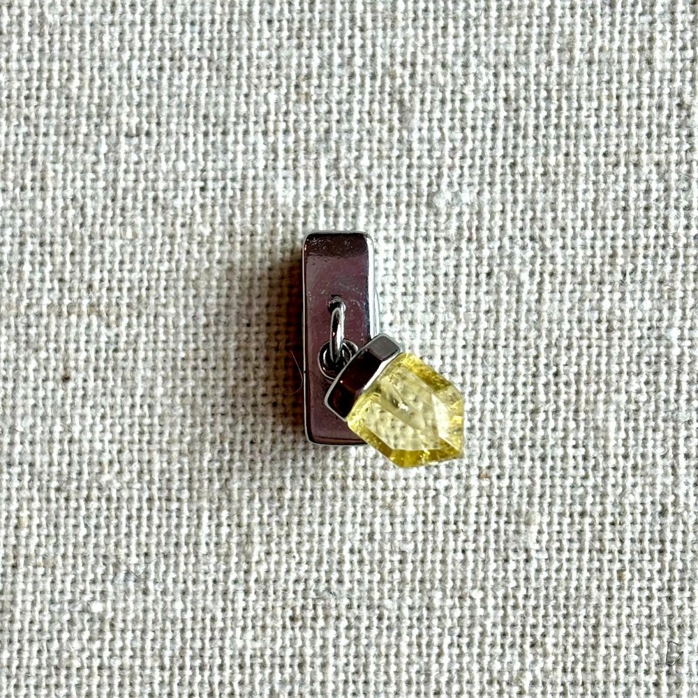 KEEP Yellow Dangle Charm in SILVER (retired)
